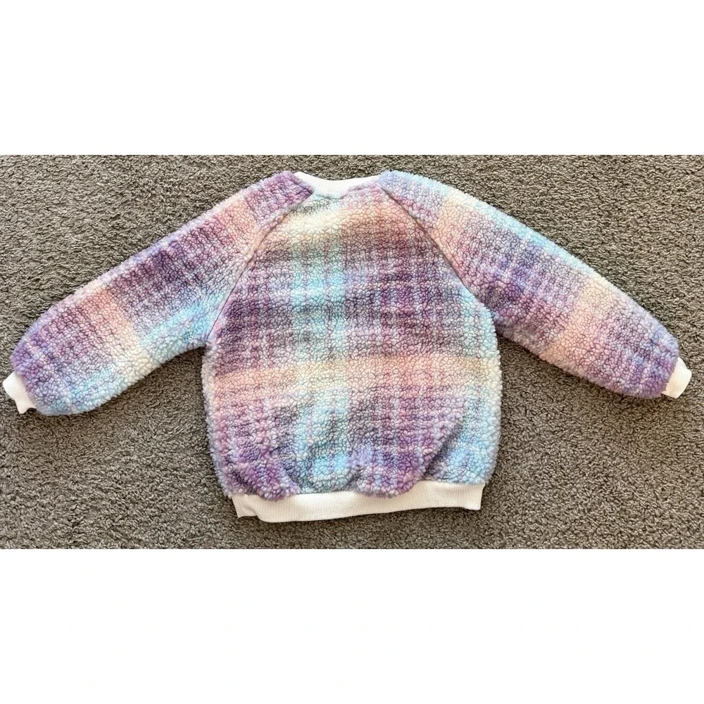 ROXY Girls Multicolor Fleece Sweatshirt Size 4 Beach Boho Style‎